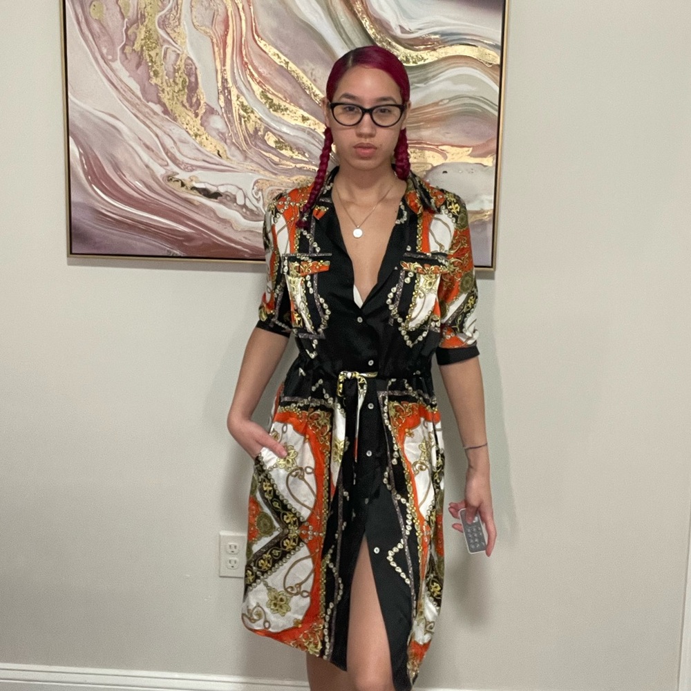 Chain-link dress